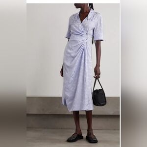 Ganni Light Purple Midi Dress